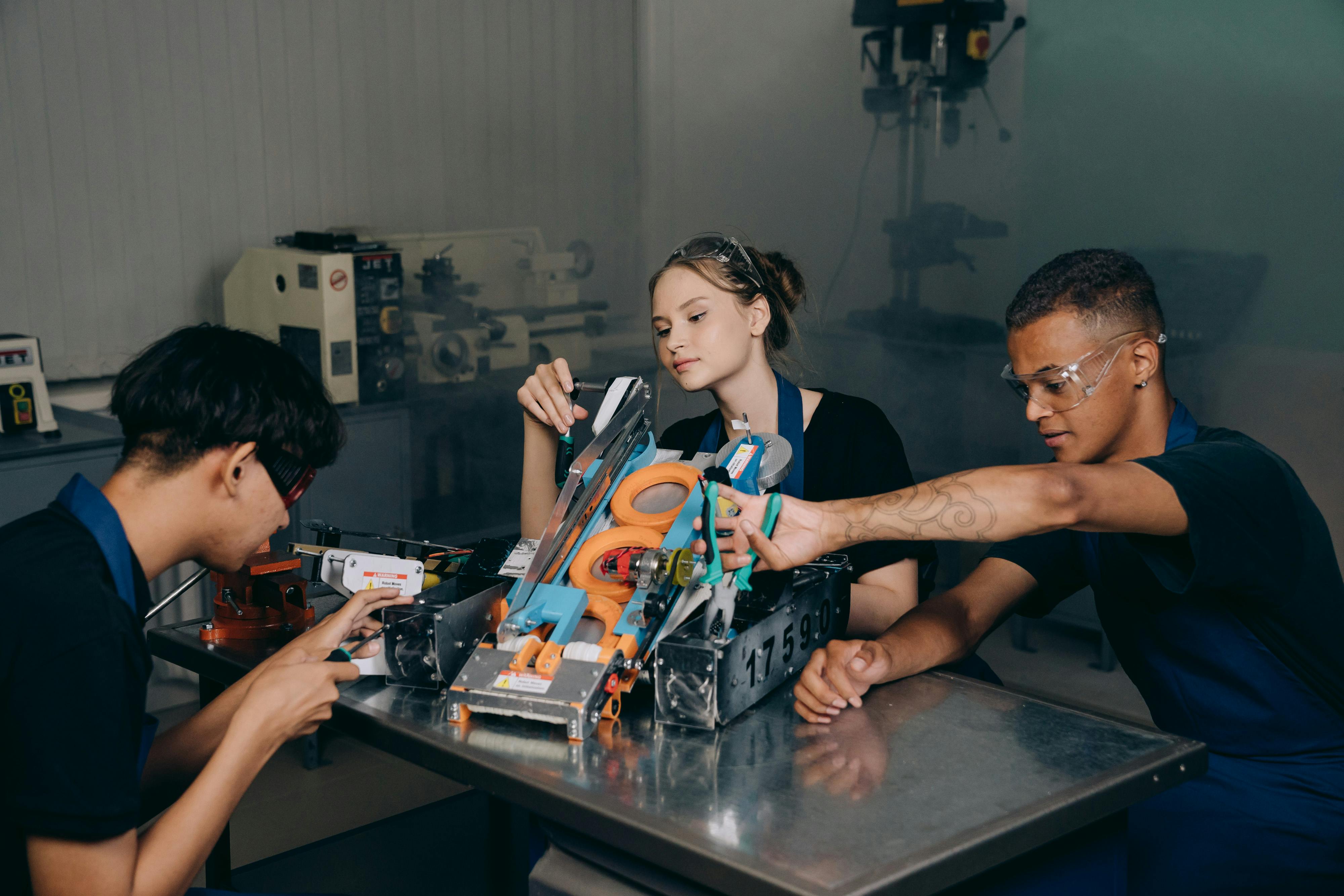 PORTO LIMITED team working in electronics lab